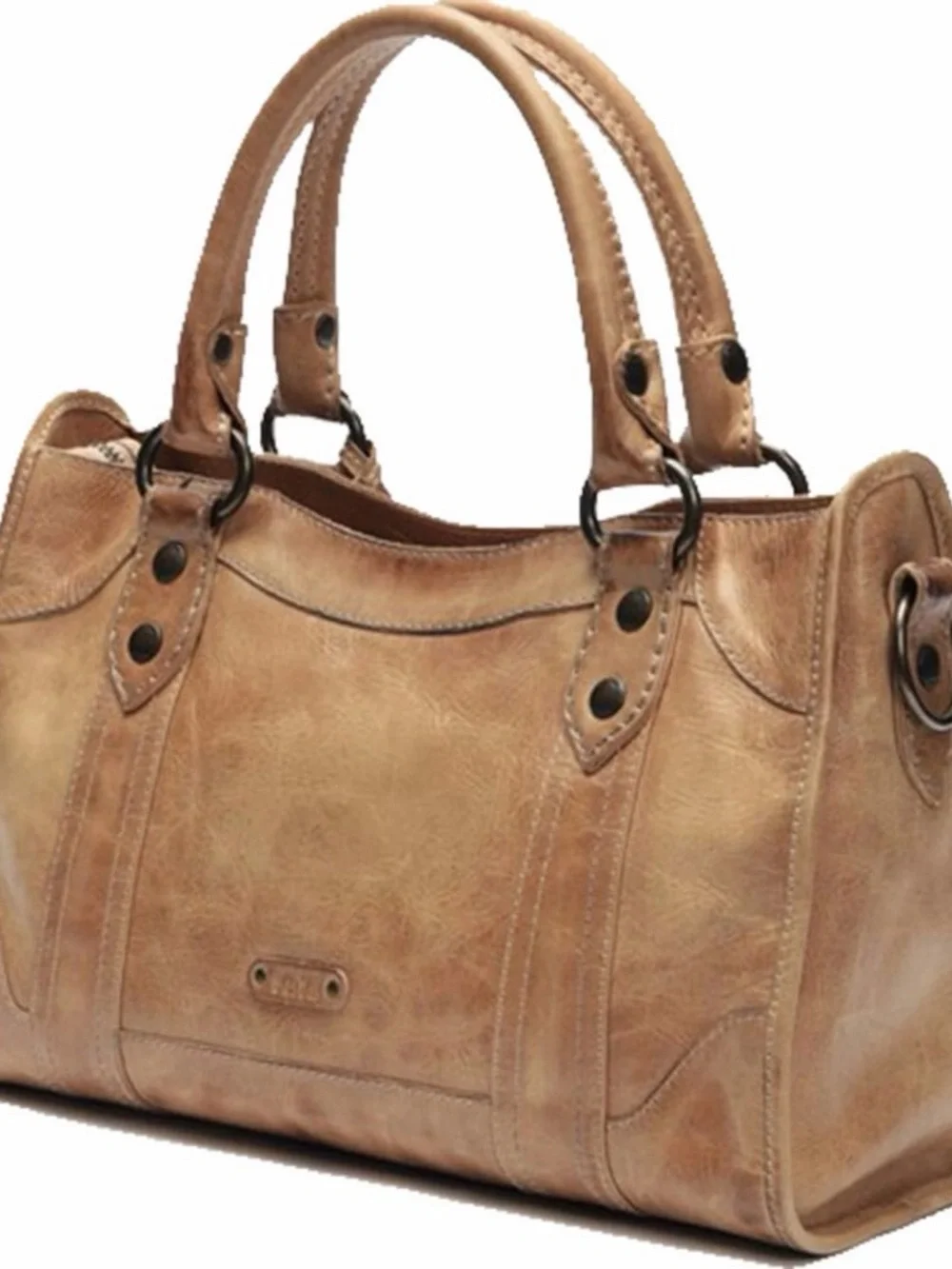 FRYE/Melissa Satchel - Tan Leather Shoulder Bag